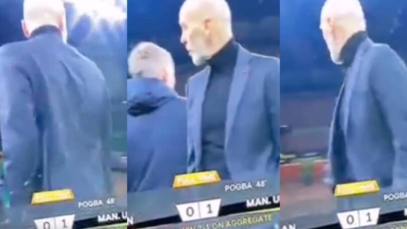 Pioli insulta Solskjaer al termine di Milan-Manchester United