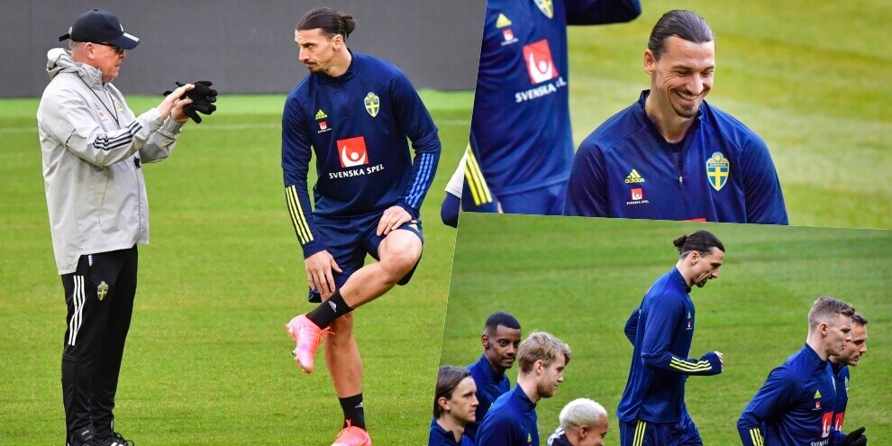 Ibrahimovic, che ritorno: sorrisi e colloquio col ct della Svezia