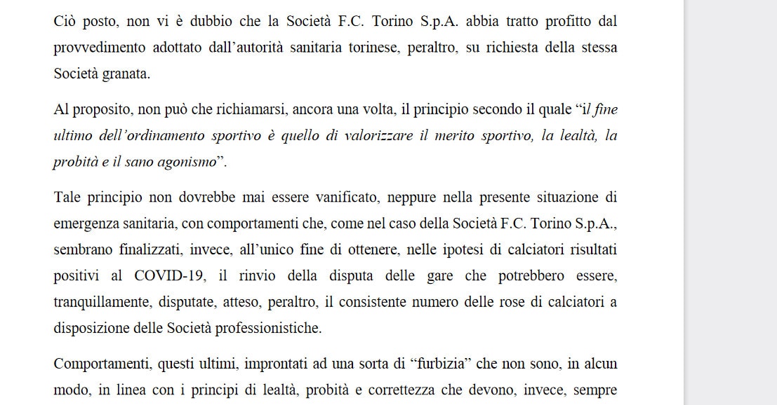 Verdetto Corte Sportiva d'Appello: "Lazio-Torino si deve giocare"