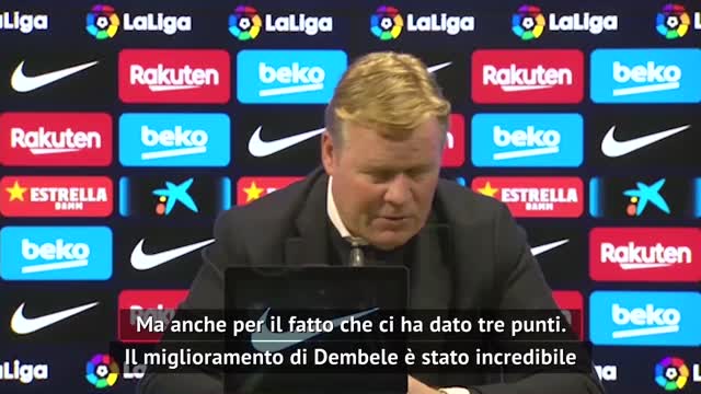 Koeman: "Spero Dembele resti al Barça"