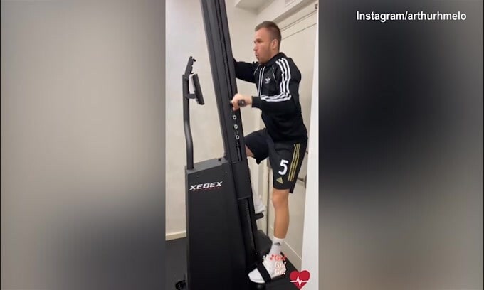 Juve, Arthur lavora in palestra