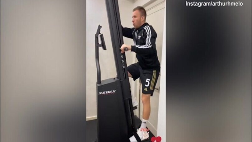 Juve, Arthur lavora in palestra