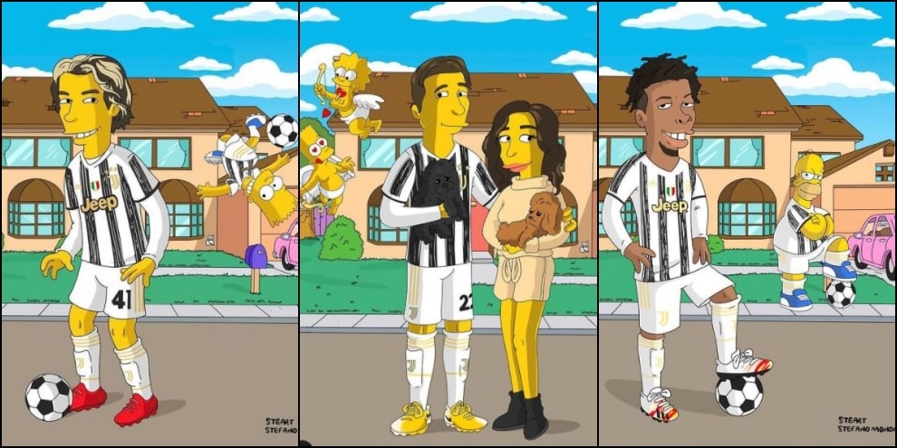 Fagioli, Chiesa e McKennie nel mondo dei Simpson