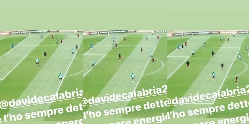 Donnarumma "umilia" Calabria durante la partitella