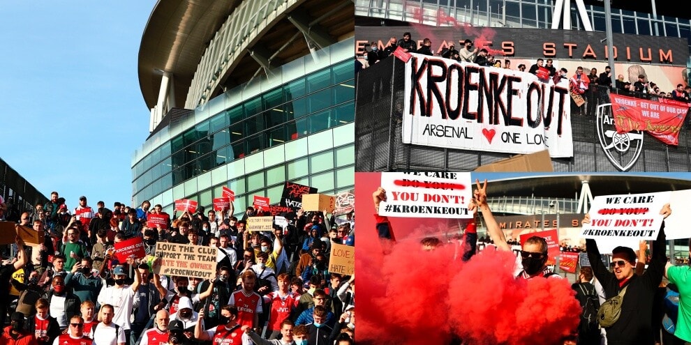 Superlega, incredibile protesta dei tifosi dell'Arsenal