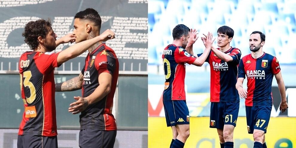 Scamacca-Shomurodov gol, Genoa batte Spezia 2-0