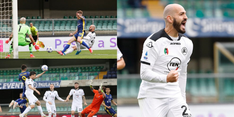 Saponara infila Silvestri. Pari Spezia a Verona nel finale
