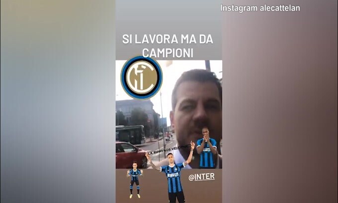 Cattelan festeggia lo Scudetto: "Siamo noi i Campioni dell'Italia.."