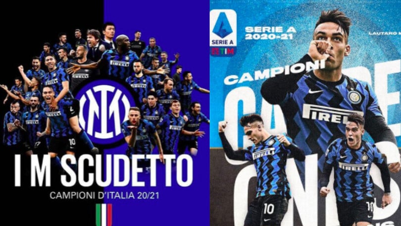 Inter, festa sui social: "Campioni d'Italia!"