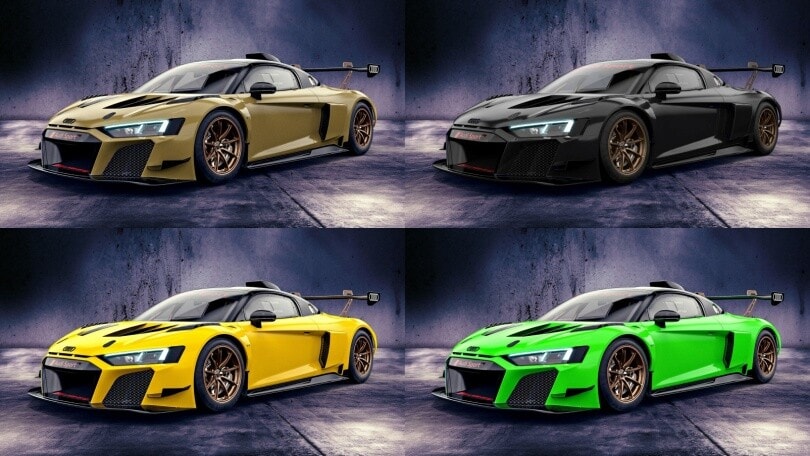 Audi R8 LMS GT2: sei colori inediti per la pistaiola