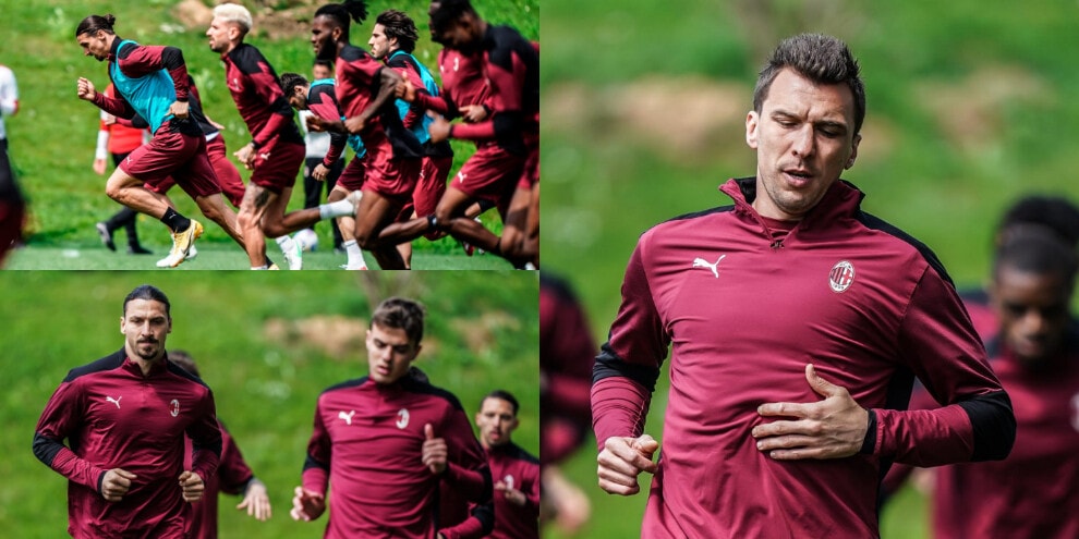 Milan, Ibra e Mandzukic carichi per la sfida con la Juve