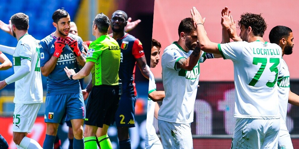 Il Genoa protesta, il Sassuolo vince: Raspadori-Berardi show