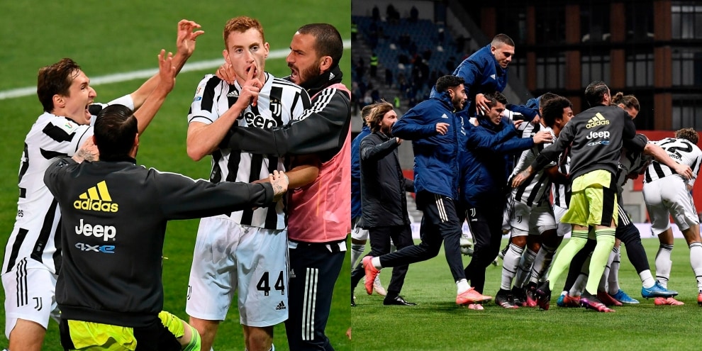 Kulusevski, esultanza rabbiosa dopo il gol ma che festa con Pirlo!