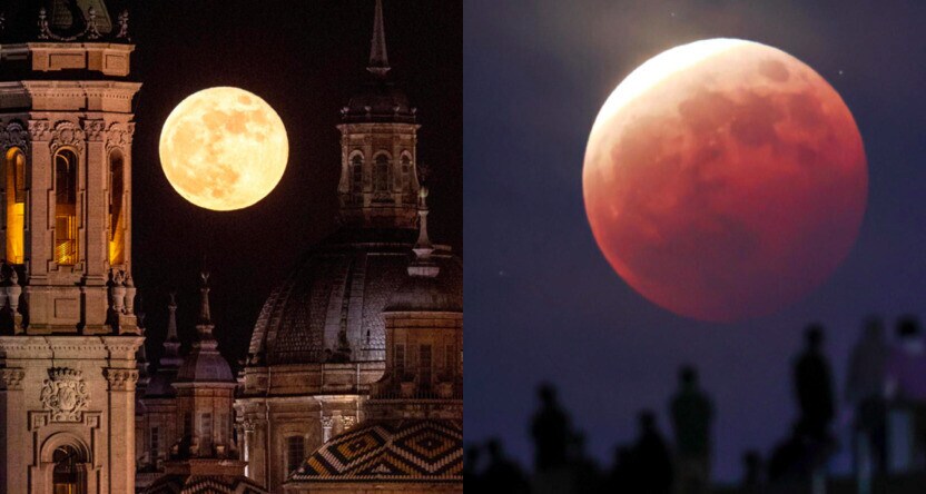 Ecco la Superluna dei fiori, le immagini più spettacolari