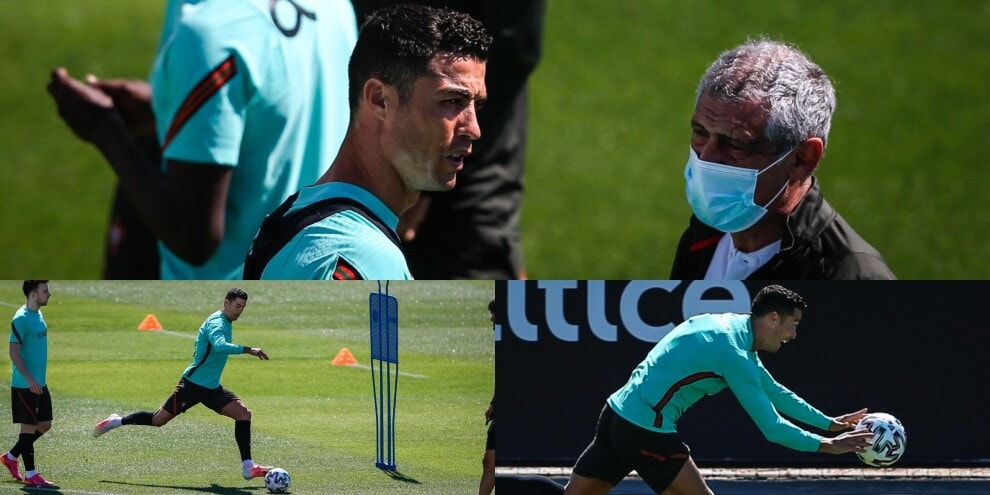 Ronaldo, colloquio con il ct e tiri: è il Portogallo di CR7