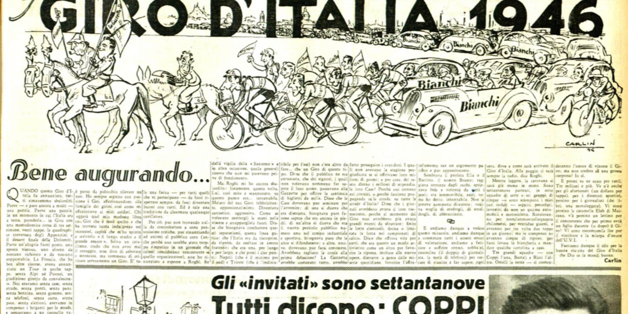 La grande pazzia del Giro d'Italia nel 1946