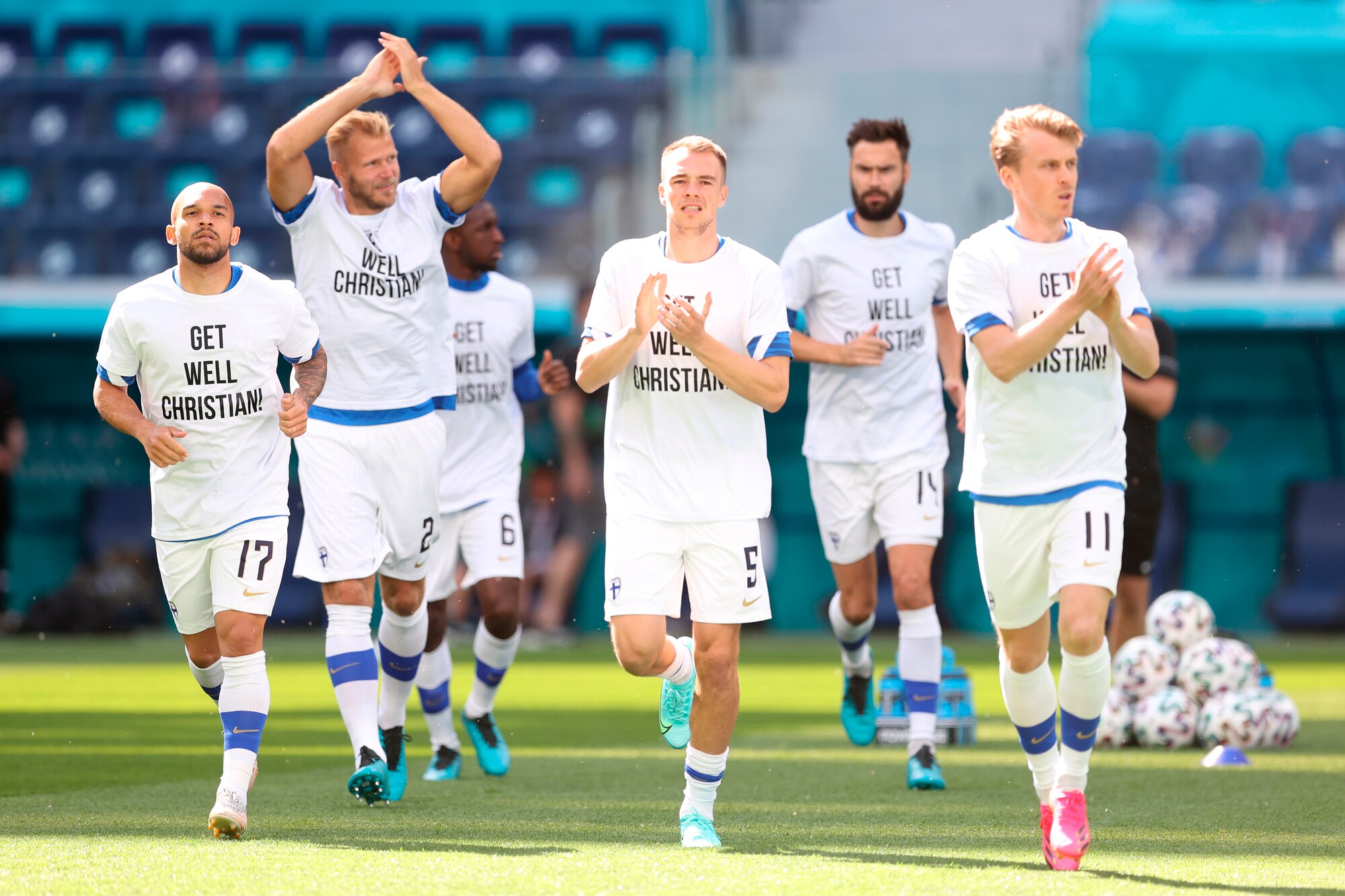 Eriksen, la dedica della Finlandia a Euro 2020