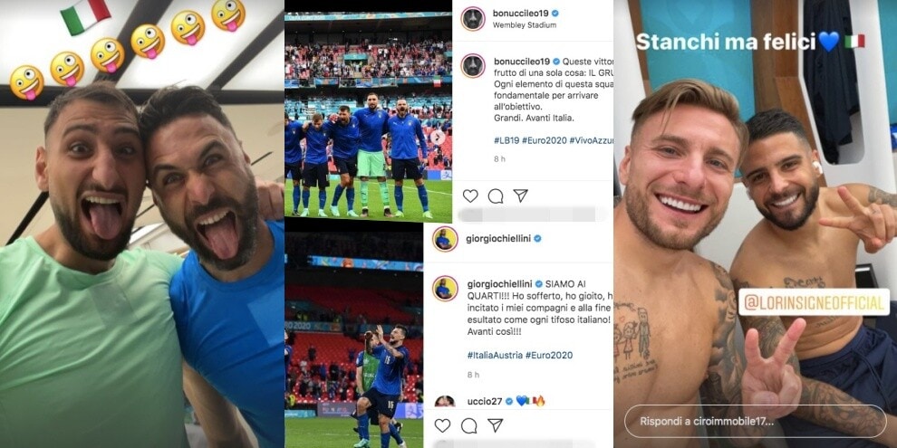 L'Italia va ai quarti e festeggia sui social: gioia azzurra!
