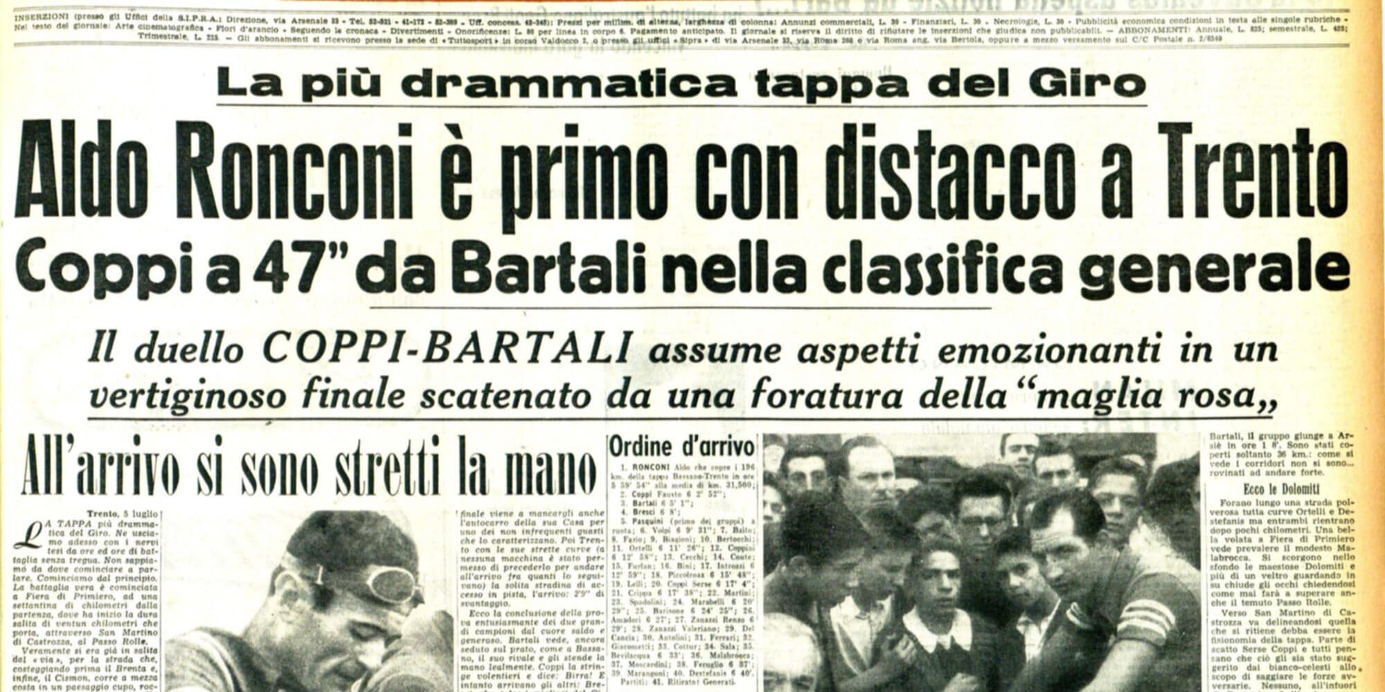 Giro d'Italia, la tappa «più drammatica