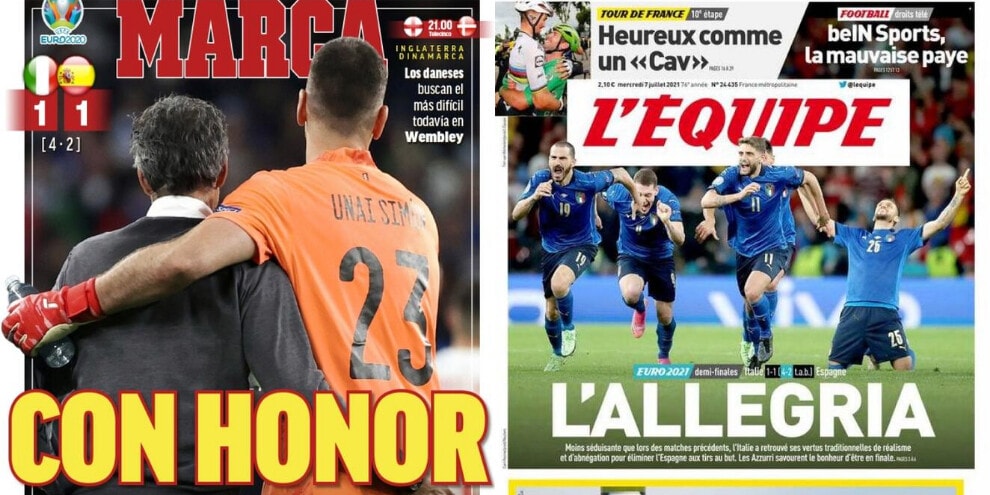 Italia in finale, le reazioni della stampa francese e spagnola