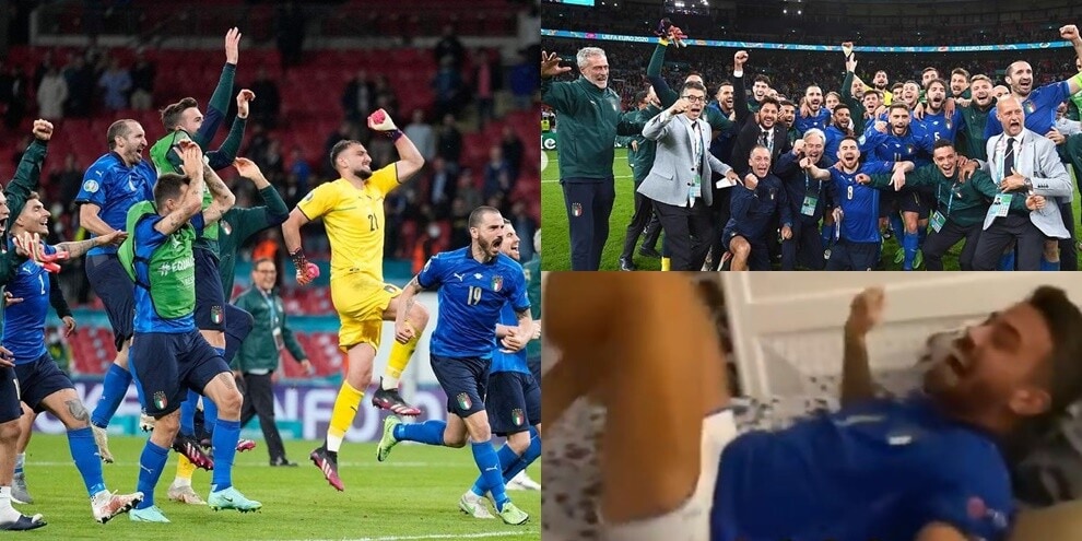 Da Chiellini e Bonucci a Locatelli e Spinazzola: festa Italia sui social