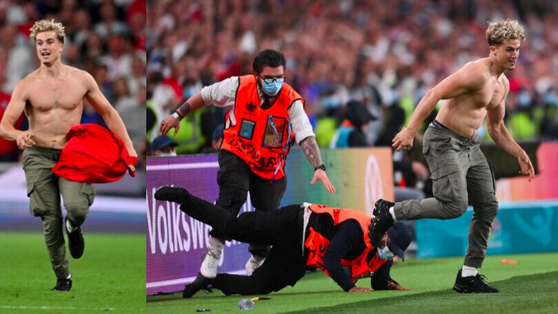 Tifoso inglese invade il campo: slalom tra gli steward