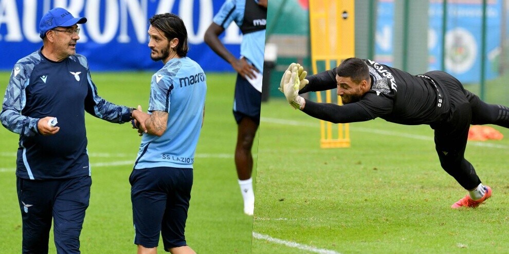 Lazio: Sarri catechizza Luis Alberto, Strakosha versione superman