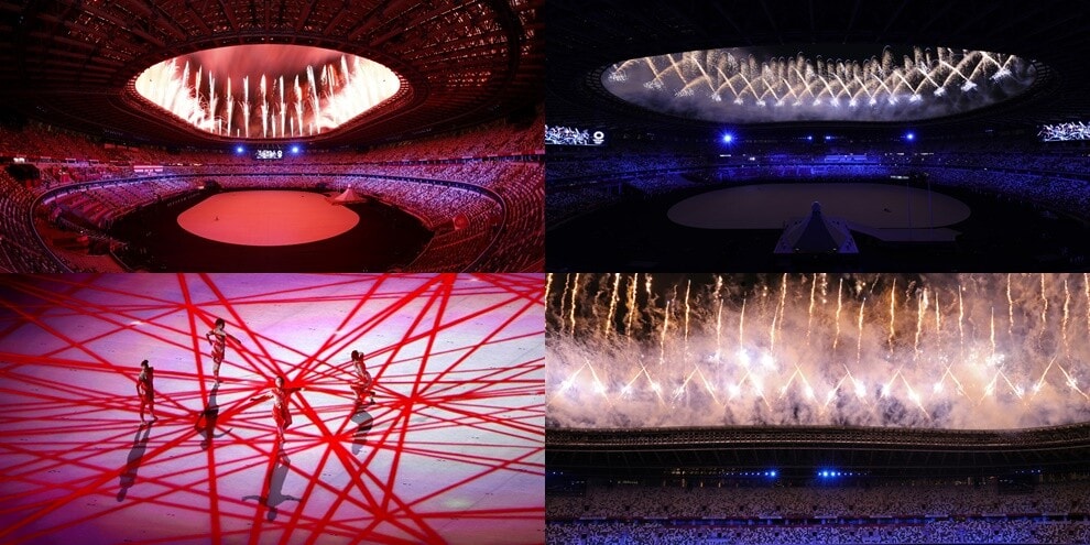 Tokyo2020, la cerimonia d'apertura: le spettacolari immagini