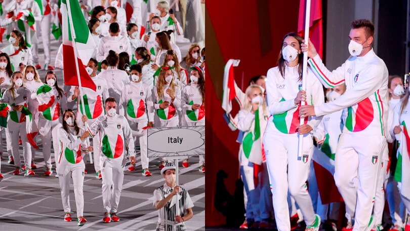 Tokyo 2020, ecco l'Italia: Rossi e Viviani sventolano il tricolore