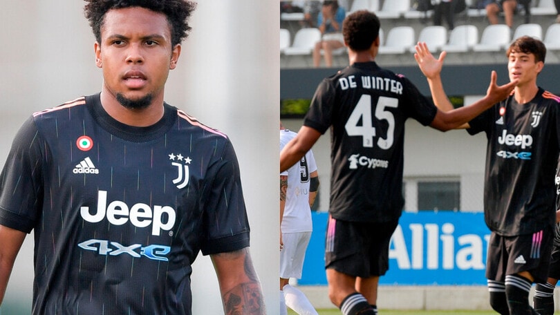 Juve, il debutto della nuova maglia da trasferta!