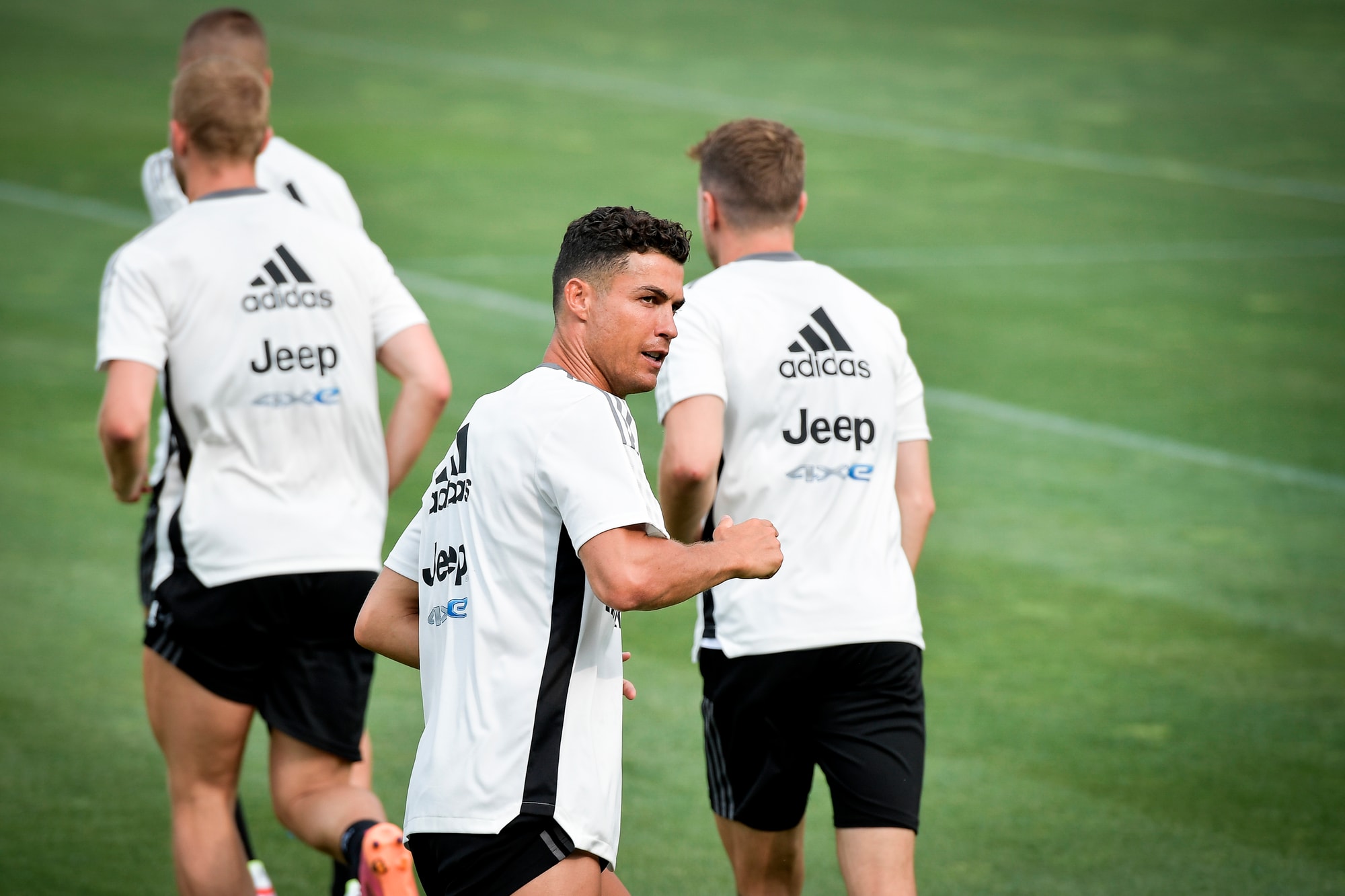 Cristiano Ronaldo, primo allenamento con la Juventus