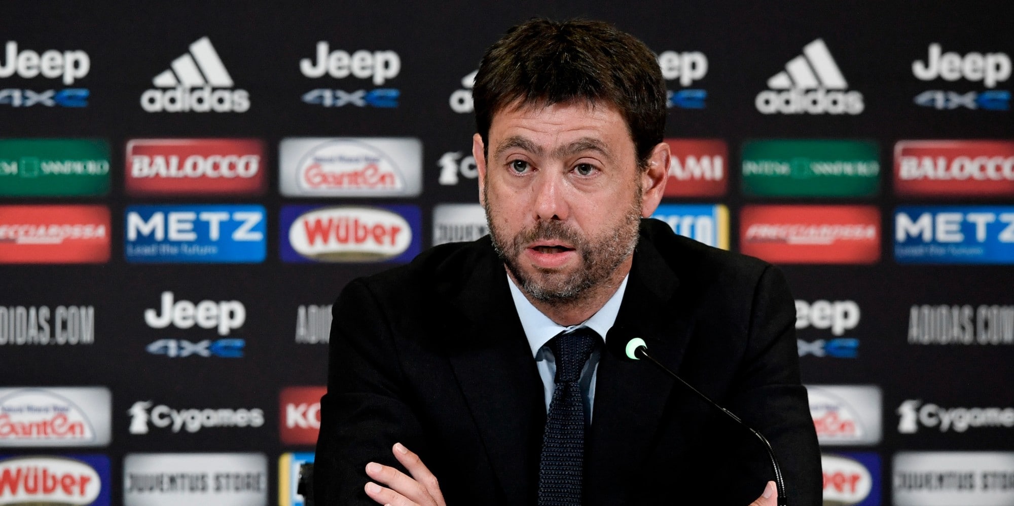 Juve, Agnelli in conferenza con Arrivabene, Nedved e Cherubini