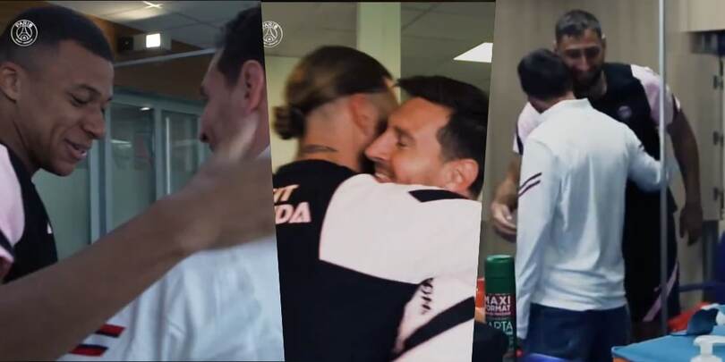Psg, il primo allenamento di Messi con Mbappé, Neymar e Donnarumma