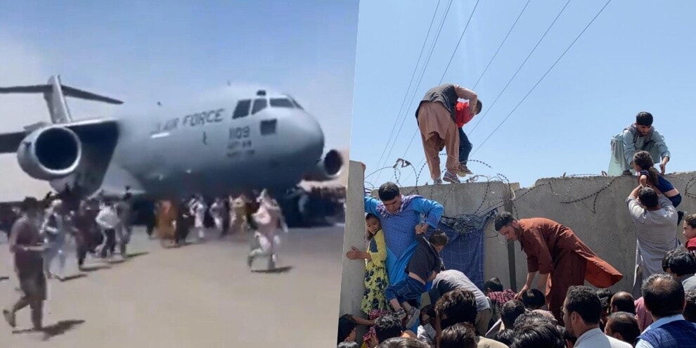 Afghanistan, Kabul nel panico: la gente si aggrappa agli aerei