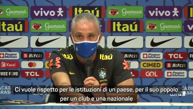 Tite torna su Brasile-Argentina: "Nessuno è al di sopra della legge"