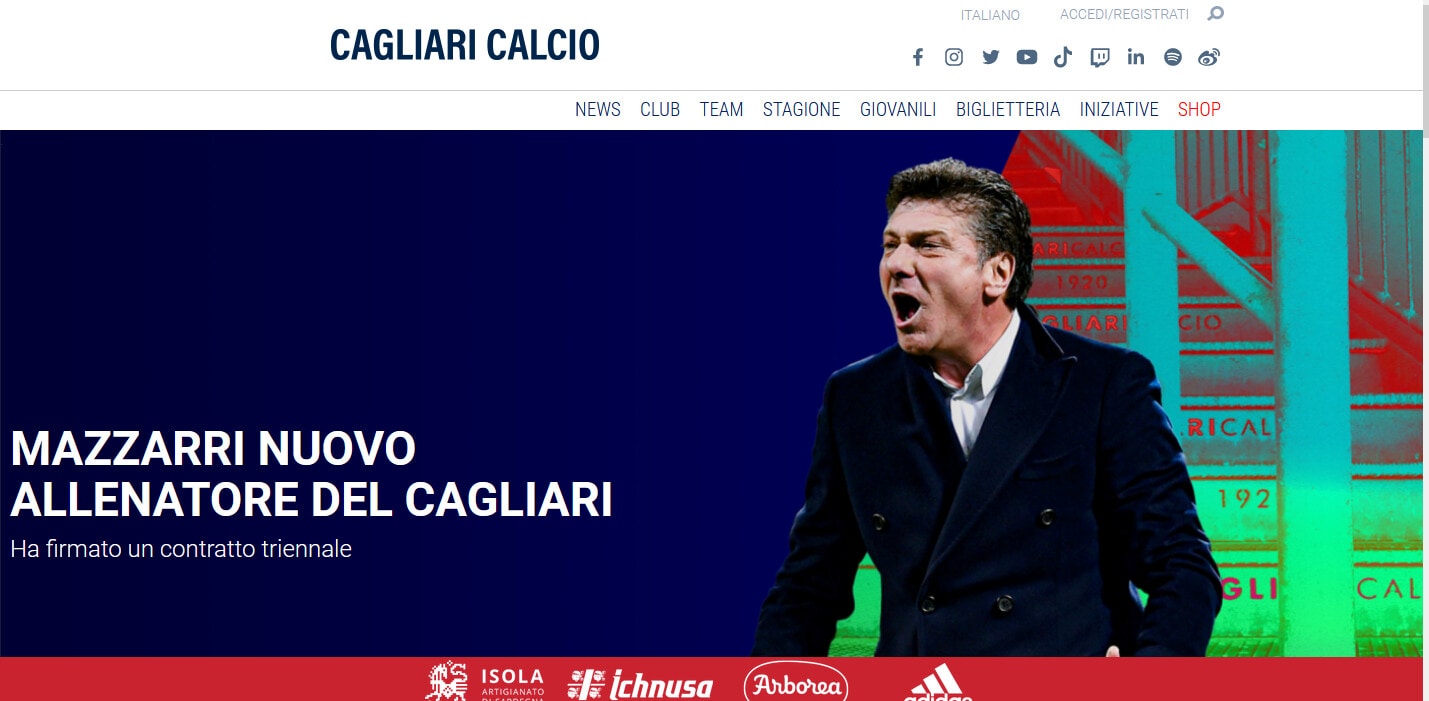 Ufficiale, Cagliari: è Walter Mazzarri il nuovo tecnico