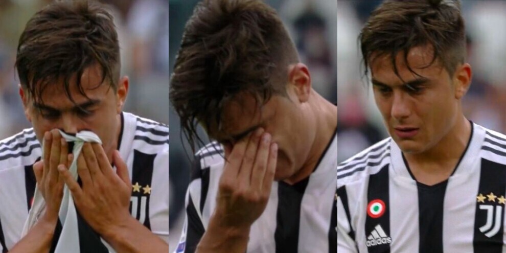Dybala infortunato: lascia tra le lacrime Juve-Sampdoria
