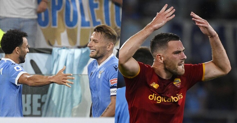 Lazio-Roma, è derby spettacolo: Sarri fa festa 3-2