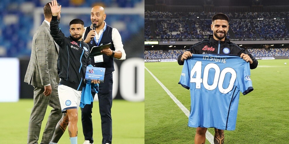 Il Napoli celebra Insigne: maglia speciale e targa per le 400 gare in azzurro