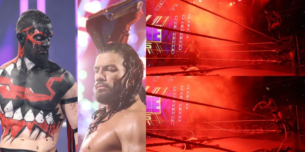 WWE Extreme Rules 2021, Reigns salvato da una corda rotta