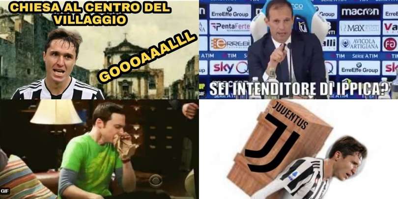 Juve-Chelsea, ironia social: Chiesa e il villaggio, Allegri e l'ippica...