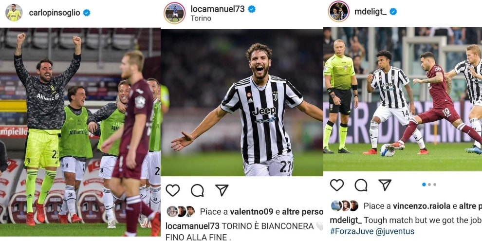 "Torino è bianconera": la gioia della Juve sui social