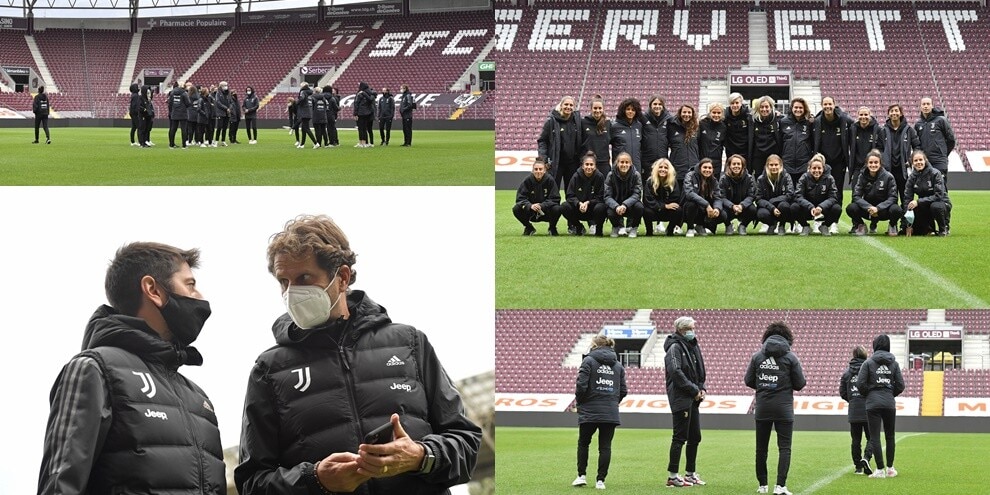 Juve Women al debutto nei gironi di Champions: il sopralluogo
