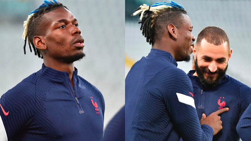 Pogba a Torino, allenamento con la Francia e nuovo look