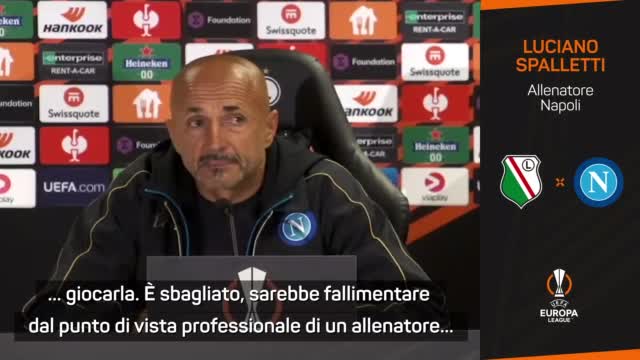 Spalletti sull'Europa League: "Perché dovremmo tenerci poco?"