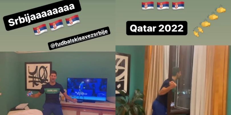Serbia ai Mondiali, l'incontenibile gioia di Djokovic