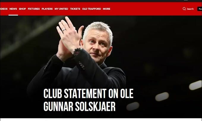 Ufficiale, Manchester United: esonerato Solskjaer