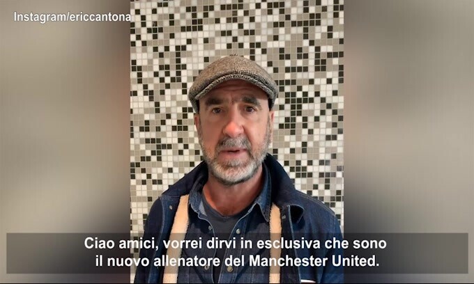 Cantona a sorpresa: "Sono il nuovo tecnico dello United"