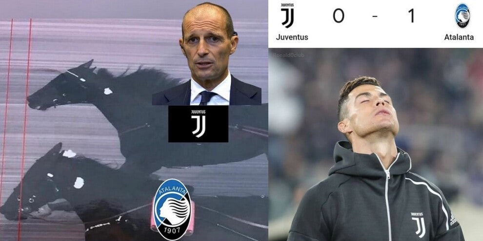 Juve ko con l’Atalanta: meme e sfottò sui social