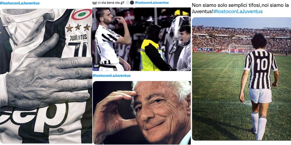 I tifosi bianconeri uniti sui social: #IostoconlaJuve